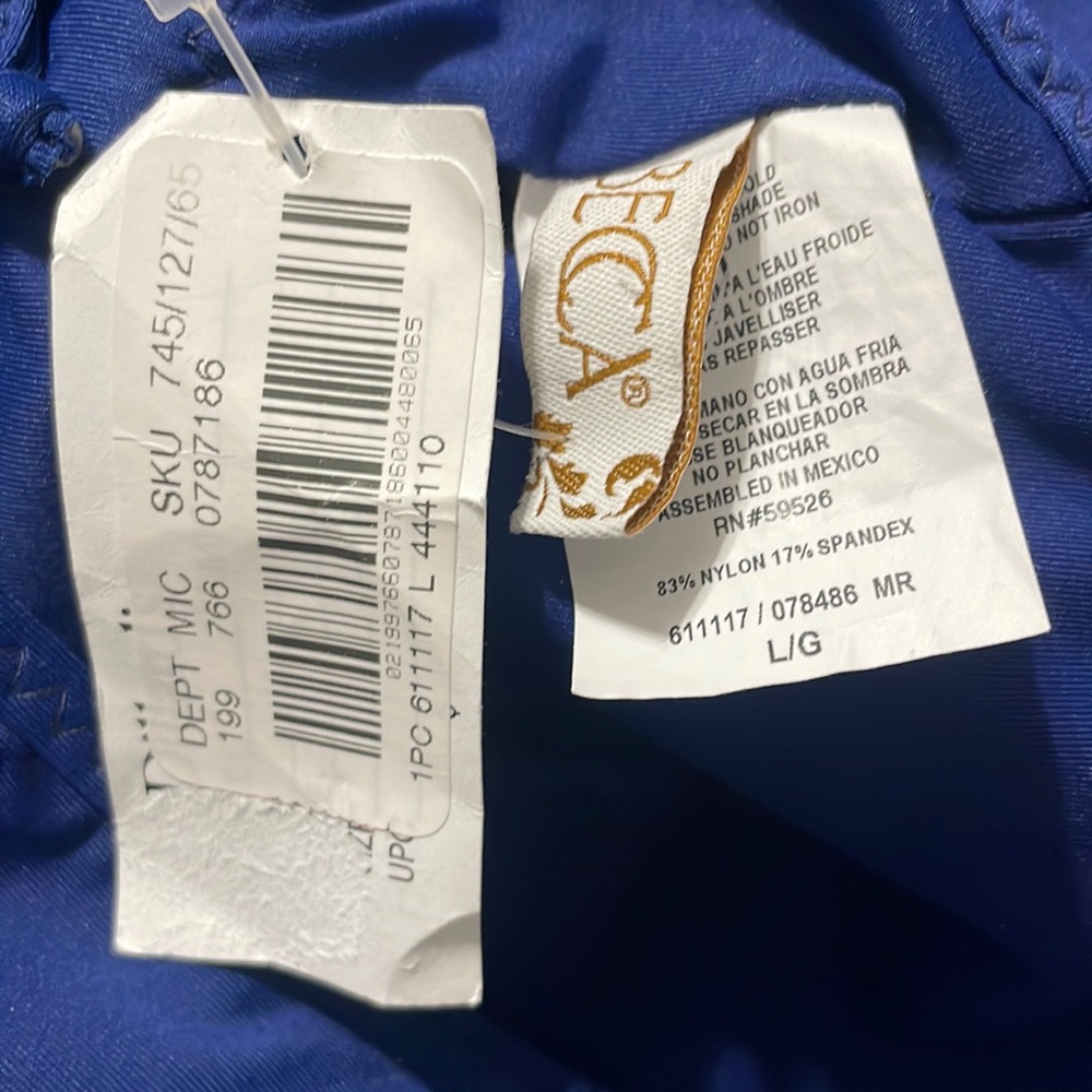 NWT BECCA  by Rebecca Virtue Women's Tallulah Clare Plunge One Piece Swimsuit - Picture 15 of 16